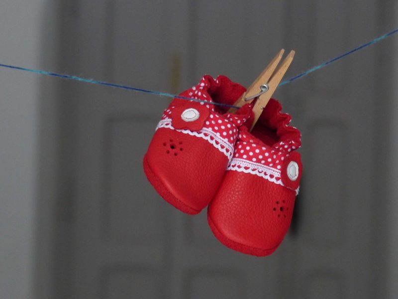 Krabbelschuhe - Motiv Blume 1