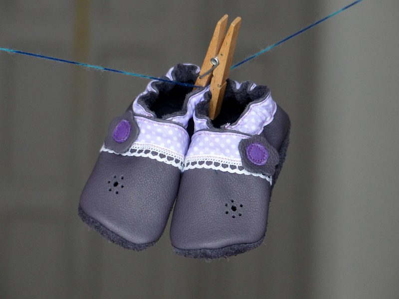 Krabbelschuhe - Motiv Blume 2